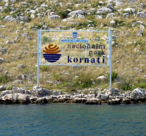 Eingangsschild zu den Kornaten